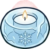 Candles and small lights, a sticker from the The Ice Palace world