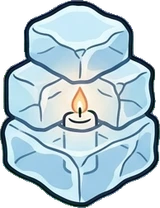 Candles and small lights, a sticker from the The Ice Palace world