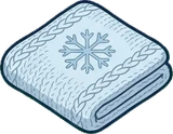 Cushions and blankets, a sticker from the The Ice Palace world