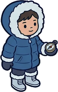 People standing, a sticker from the The Ice Palace world