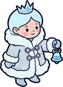 People standing, a sticker from the The Ice Palace world