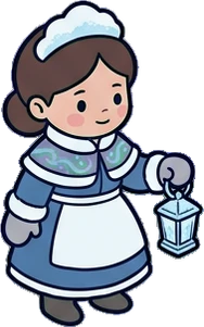 People standing, a sticker from the The Ice Palace world