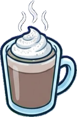 Food and drinks, a sticker from the The Ice Palace world