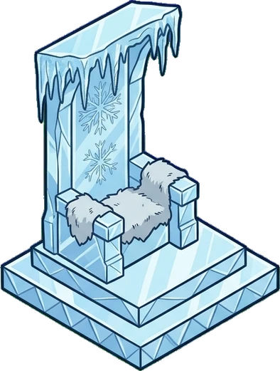 Tall pieces, a sticker from the The Ice Palace world