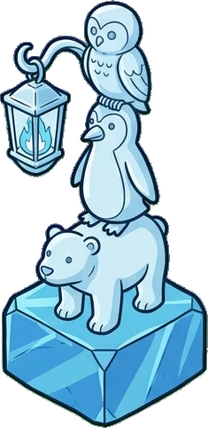 Tall pieces, a sticker from the The Ice Palace world