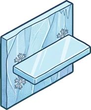 Wall shelves, a sticker from the The Ice Palace world