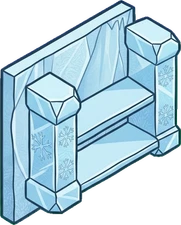 Wall shelves, a sticker from the The Ice Palace world