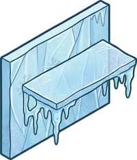 Wall shelves, a sticker from the The Ice Palace world
