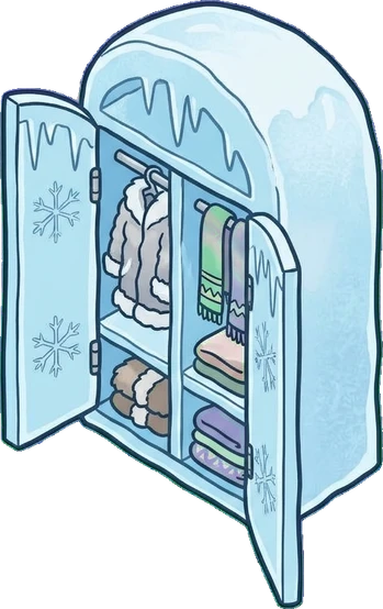 Wardrobes, a sticker from the The Ice Palace world