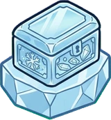 Bags, hats and shoes, a sticker from the The Ice Palace world