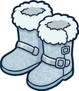 Bags, hats and shoes, a sticker from the The Ice Palace world