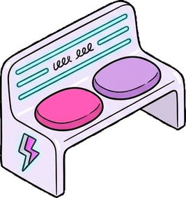 Benches, a sticker from the The K-Pop Bedroom world