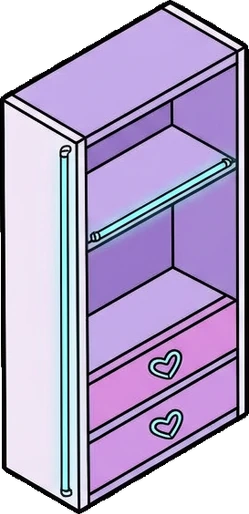 Bookcases, a sticker from the The K-Pop Bedroom world