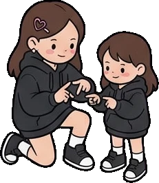 People together, a sticker from the The K-Pop Bedroom world
