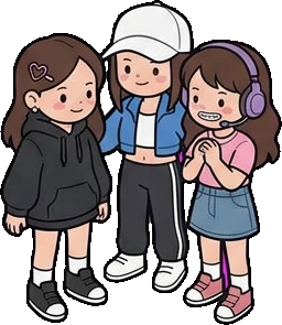 People together, a sticker from the The K-Pop Bedroom world