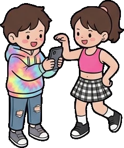 People together, a sticker from the The K-Pop Bedroom world