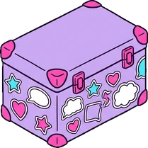 Chests and trunks, a sticker from the The K-Pop Bedroom world