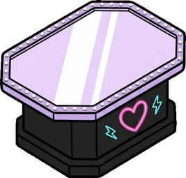 Coffee tables, a sticker from the The K-Pop Bedroom world