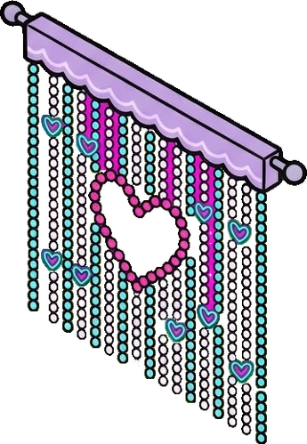 Curtains, a sticker from the The K-Pop Bedroom world