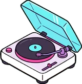 Gadgets and devices, a sticker from the The K-Pop Bedroom world