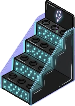 Tiered displays, a sticker from the The K-Pop Bedroom world