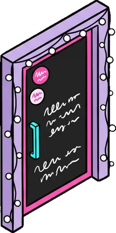 Doors, a sticker from the The K-Pop Bedroom world