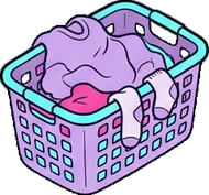 Baskets and floor things, a sticker from the The K-Pop Bedroom world