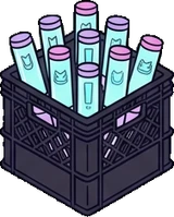 Baskets and floor things, a sticker from the The K-Pop Bedroom world