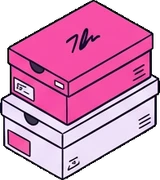 Baskets and floor things, a sticker from the The K-Pop Bedroom world
