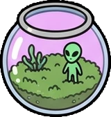 Small plants, a sticker from the The K-Pop Bedroom world