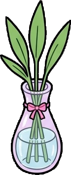 Small plants, a sticker from the The K-Pop Bedroom world