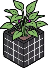 Small plants, a sticker from the The K-Pop Bedroom world