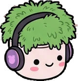 Small plants, a sticker from the The K-Pop Bedroom world
