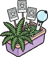 Small plants, a sticker from the The K-Pop Bedroom world