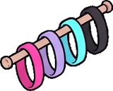 Garlands and hanging things, a sticker from the The K-Pop Bedroom world
