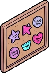 Garlands and hanging things, a sticker from the The K-Pop Bedroom world