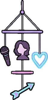 Garlands and hanging things, a sticker from the The K-Pop Bedroom world