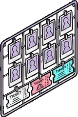 Garlands and hanging things, a sticker from the The K-Pop Bedroom world