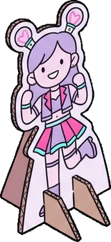 Big floor pieces, a sticker from the The K-Pop Bedroom world