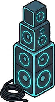 Big floor pieces, a sticker from the The K-Pop Bedroom world