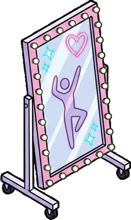 Big floor pieces, a sticker from the The K-Pop Bedroom world