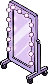 Big floor pieces, a sticker from the The K-Pop Bedroom world