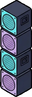 Big floor pieces, a sticker from the The K-Pop Bedroom world