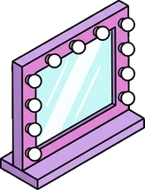 Mirrors, a sticker from the The K-Pop Bedroom world