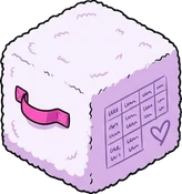 Poufs and ottomans, a sticker from the The K-Pop Bedroom world