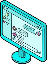 Screens and monitors, a sticker from the The K-Pop Bedroom world