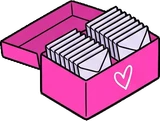 Shelf things, a sticker from the The K-Pop Bedroom world
