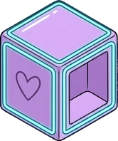 Side tables, a sticker from the The K-Pop Bedroom world