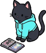 Cats and small animals, a sticker from the The K-Pop Bedroom world