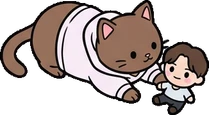 Cats and small animals, a sticker from the The K-Pop Bedroom world